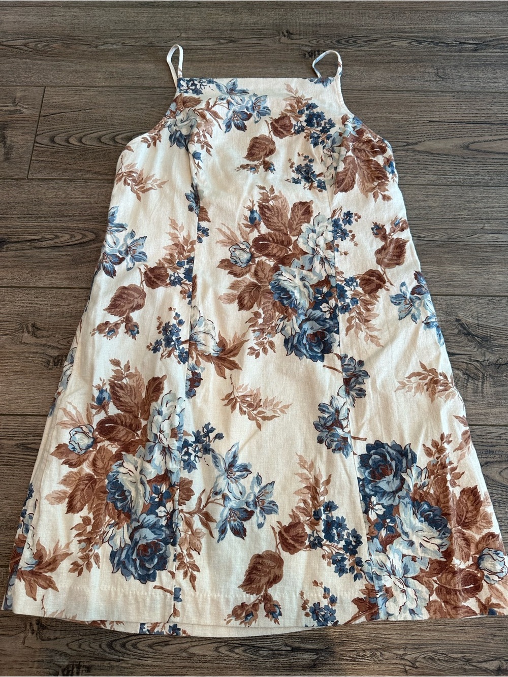 Abercrombie & Fitch Floral Linen Dress Large